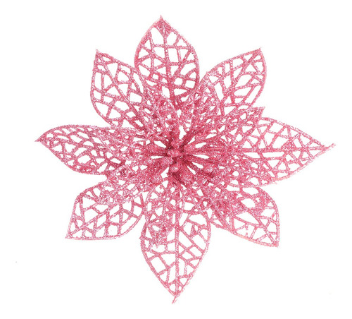 Vorcool 10 Flor Artificial Navidad Simulada Decorativa Para