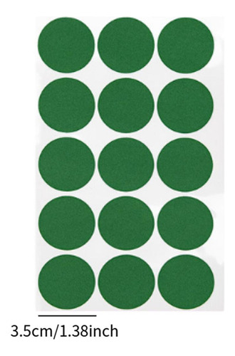 Puntos Marcadores Para Mesa De Billar, Verde 35 Mm 15piezas