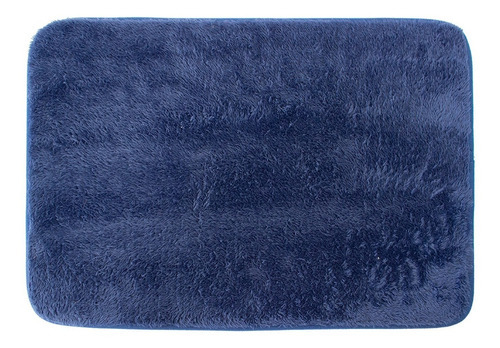 Tapete De Baño Velvet Bath Mat 40x60 Cm Azul