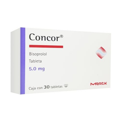 Concor 5mg 30 Tabletas Bisoprol 