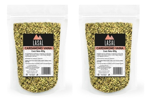 Cardamomo Vaina 400 Gramos 2 Piezas