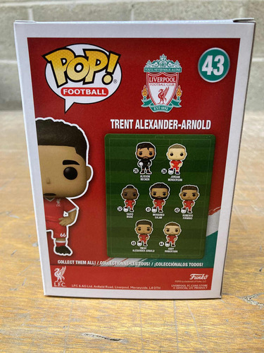 Tren Alexander-arnold 43 Liverpool Football Club Funko Pop
