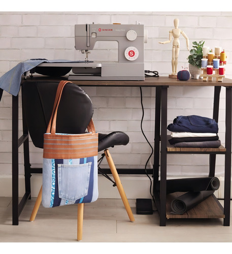 Máquina De Coser Singer Heavy Duty 6380 Color Gris