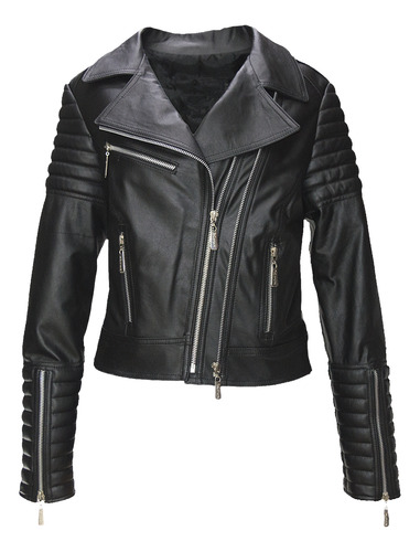 Rockbell - Campera De Cuero Vacuno Legitimo Rock Koux