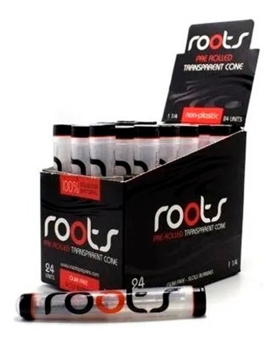 Sedas Roots 100% Celulosa Pre Rolled Cono Transparente - Up