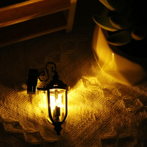 Lámpara De Pared Led En Miniatura A Escala 1/12, Mini