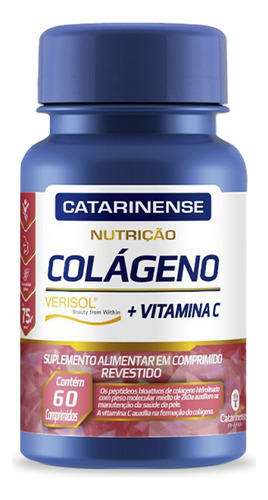Kit 2 Colágeno Verisol Vitamina C Catarinense 60 Comprimidos