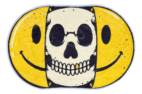 Qwero Alfombra De Bao Creativa Con Estampado De Calavera Son