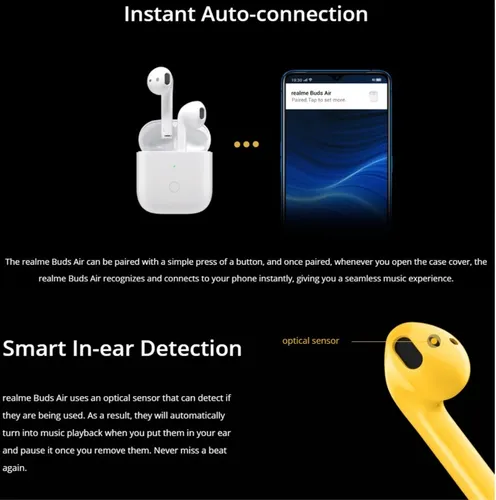 Auriculares Inalambricos Bluetooth Realme Buds Air Neo Touch