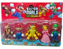 Comprar Mario Bros Muñecos Mario Luigi Bowser Peach Otros Blister X5