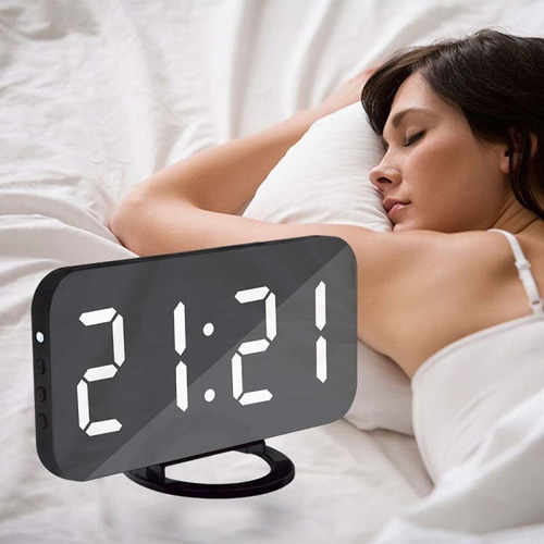 Despertador Reloj Digital Pantalla Led Dimming Snooze Funció