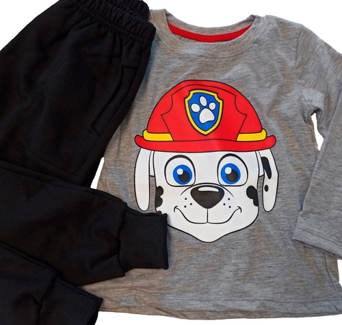 Conjunto Ninos Pantalon Frisado Camiseta Paw Patrol Mickey