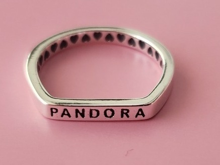Imagen 3 de 7 de Anillo Estilo Pandor Modelo Plano En Plata 925