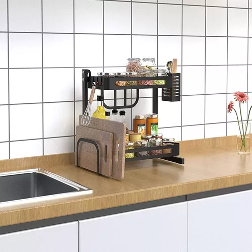 Organizador Cocina Mesada Especiero Doble Estante Pettish