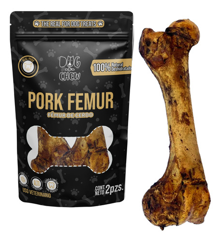 Dog-o.chew,  Pork Femur, Hueso Cerdo Deshidratado Natural 2