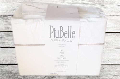 Juego De Sábanas Piubelle Piu Belle Portugal Blanco 4