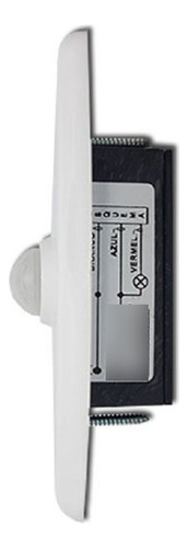 Sensor De Presença De Embutir Parede 120° 6m Senun 3mp16