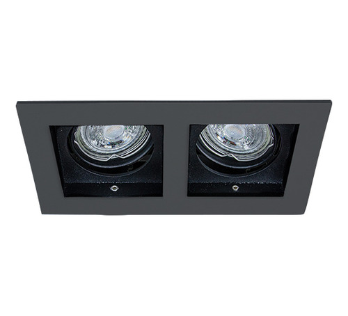 Downlight Cuadrado Zara Negro P/2xgu10 (no Inc.)