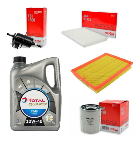 Imagen 1 de 4 de Kit Filtros + Aceite Para Fiat Palio 1.4 8v