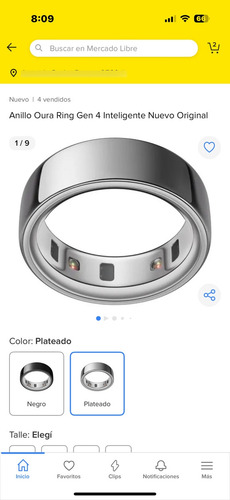 Anillo Oura Ring Gen 4 Inteligente Nuevo Original