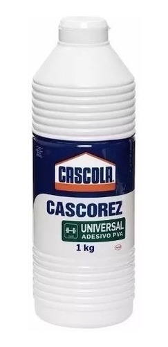 Cola Adesiva Pva Branca Cascorez Universal 1kg Emb. 4 Peças