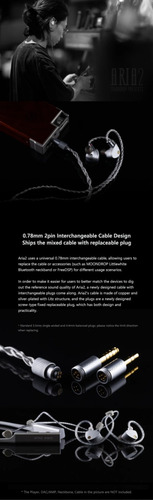 Audífonos In-ear Moondrop Aria2 Auriculares Con Cable3.5/4.4