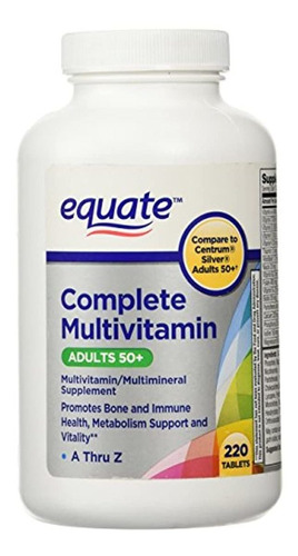 Equate - Multivitamínico Para Adultos Mayores De 50 Años