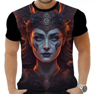 Camiseta Camisa Mitologia Deus Nórdicos Hel Inferno