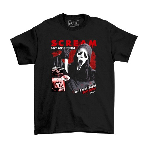 Camiseta Remera Scream Terror Cine Emexem