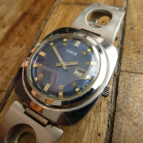 Imagen 1 de 5 de Oris Azul Cuerda Antiguo Vinage Caballero Retro Ra 101220swt