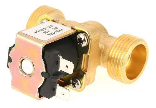 Válvula Solenoide Eléctrica 3/4 Dc 12v Aire Gas Latón N/