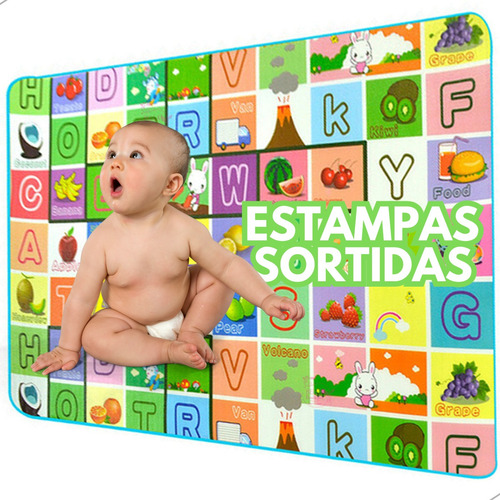 Tapete De Atividade Infantil Térmico Tatame 1,80x1,20