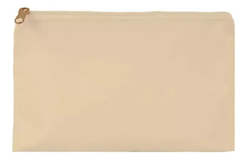 300 Necessaire Algodão Cru 20x15 Lisa Sem Arte Fecho Cru