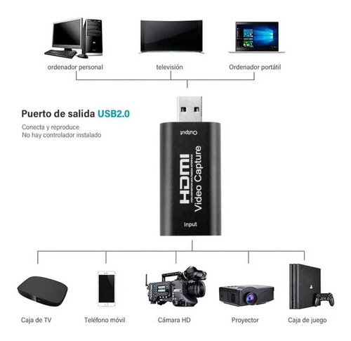 Tarjeta De Captura Para Audio Y Video Con Resolución 1080
