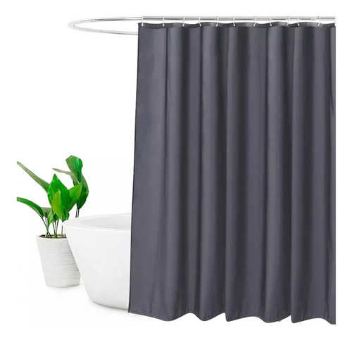 Cortina De Baño Lavable Tela Poliestér 180x240cm Impermeable