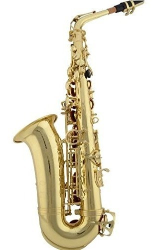 Knight Jbass-200gl Saxo Alto Laqueado Con Estuche Semi Rigid