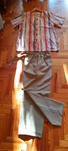 Conjunto Chaqueta Manga Corta Y Pantalón Verano