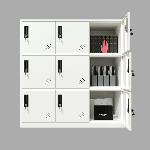 Locker Para Oficina Y Hogar De Metal De Color Blanco Complet