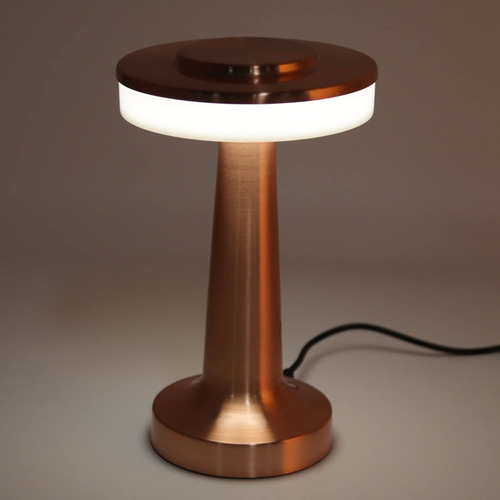 Lámpara De Mesa Led Portátil Táctil 3 Niveles Temperatura Co