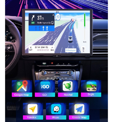 Multimídia Android Horizontal Honda Civic 2012-2015 4+64 13p Cor Preto