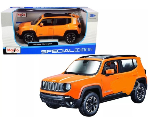 Jeep Renegade Naranja Maisto 1:24 Jada Colección