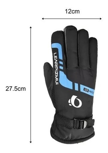 Imagen 5 de 7 de Guantes Moto Corderito Polar Interior C/ Grip Antideslizante