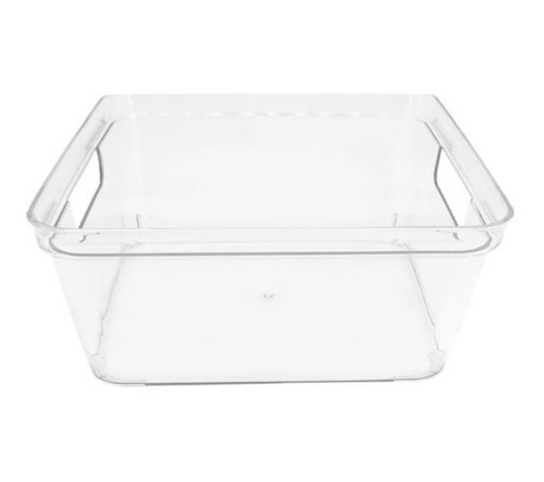 Caja Cesto Canasto Organizador Acrilico Con Tapa 36x27x14cm