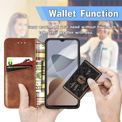 Funda For Zte A54 Funda De Cuero Con Diseño De Moda