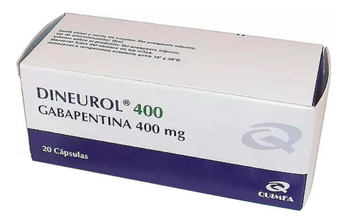 Dineurol 400 Mg 20 Cápsulas | Gabapentina