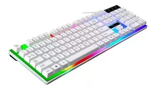 Gamer Rgb Teclado Iluminado Usb Luz Led Rainbow Full Color