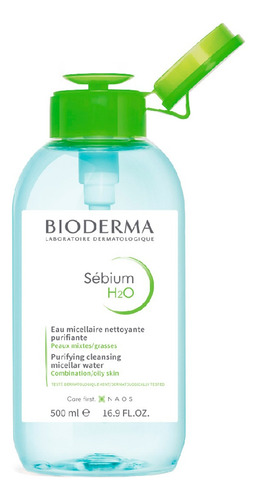 Bioderma Sébium H2o Agua Micelar Piel Dosificador 500ml 3c