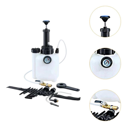 Kit De Purga De Frenos Universal De 3 L Con Adaptadores