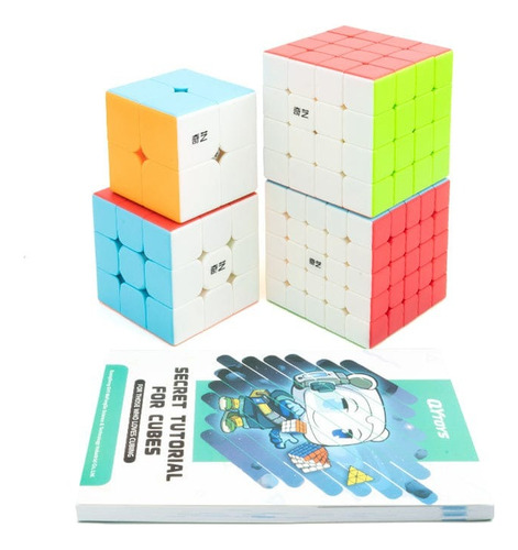 Cubos Qiyi 2x2 3x3 4x4 5x5 Y Manual Avanzado Set Actualizado