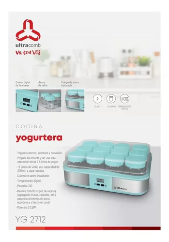 Yogurtera Ultracomb 12 Frascos YG-2712